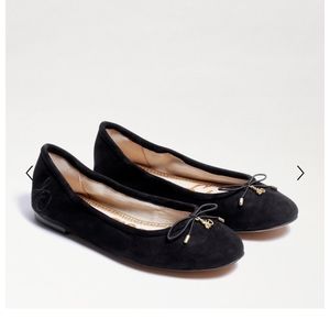 Sam Edelman Felicia Ballet Flats Black Suede Size 8M